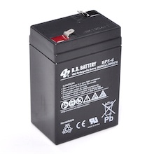 6V 5Ah Battery, Sealed Lead Acid battery (AGM), B.B. Battery BP5-6, 70x48x102 mm (LxWxH), Terminal T1 Faston 187 (4,75 mm)