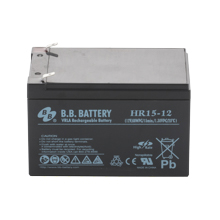12V 15Ah Battery, Sealed Lead Acid battery (AGM), B.B. Battery HR15-12, 151x98x94 mm (LxWxH), Terminal T2 Faston 250 (6,3 mm)