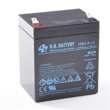 12V 5.8Ah Battery, Sealed Lead Acid battery (AGM), B.B. Battery HR5.8-12, 90x70x102 mm (LxWxH), Terminal T2 Faston 250 (6,3 mm)