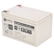 12V 12Ah Battery, Sealed Lead Acid battery (AGM), B.B. Battery BP12-12FR,  VdS, flame retardant, replaces e.g. Panasonic LC-VA1212PG1