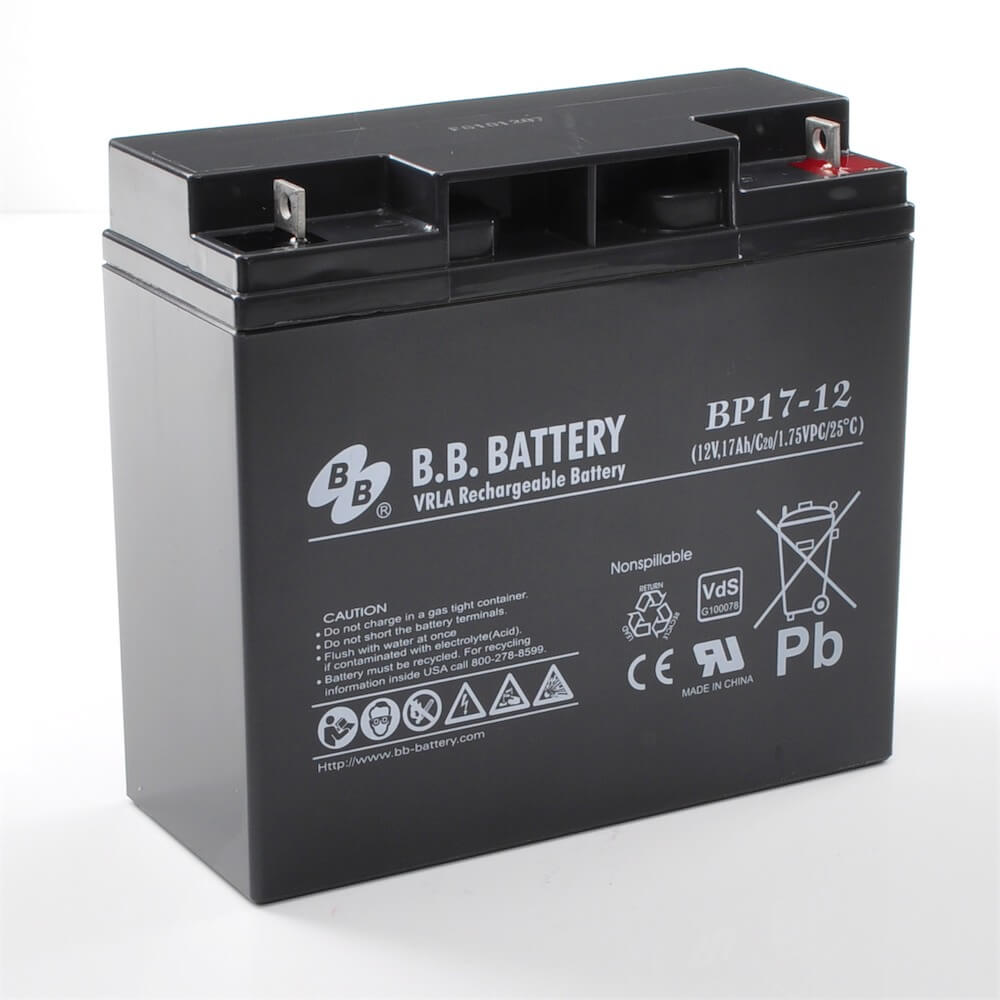 Battery BP17-12, 12V/17Ah, VdS, Sealed Lead Acid battery (AGM ...