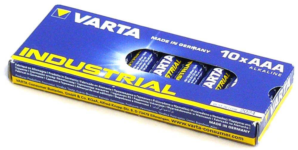50 Stk Varta AAA Micro LR03 Industrial Batterie in 10er Schachtel 50x 