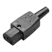 Coupler socket IEC320 C13 coupler -female, 10A, cold device  plug , until max. 70C. Coupler socket with earthing contact and bend protection socket.