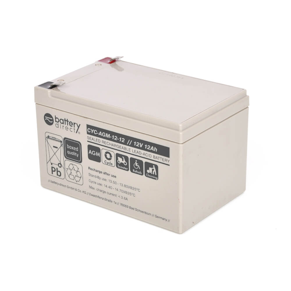 12V 12Ah battery, cyclic Sealed Lead Acid battery (AGM), battery