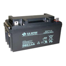 12V 75Ah Battery, Sealed Lead Acid battery (AGM), B.B. Battery HR75-12, 350x166x174 mm (LxWxH), Terminal B5 (Fitting M6 bolt & nut)