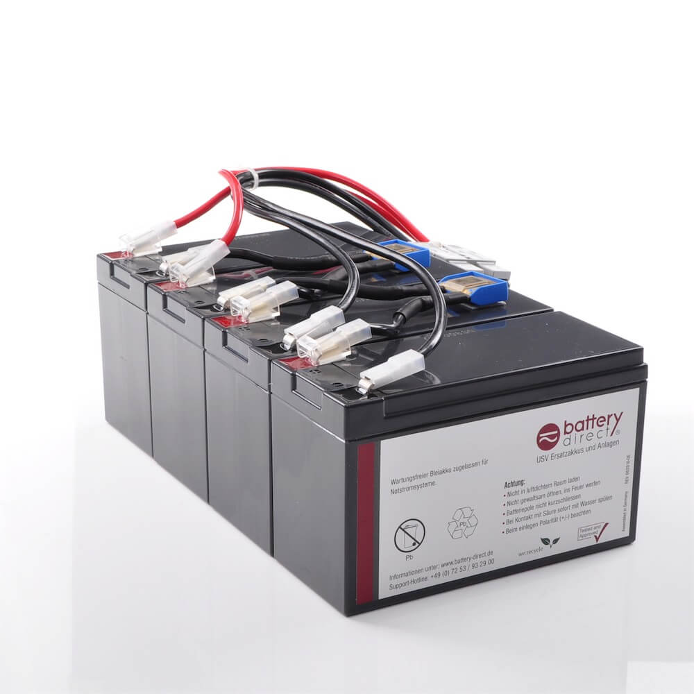 SU1400RMXLB3U by UPSBatteryCenter RBC25 Compatible Replacement Battery Pack for APC SU1400RMXL3U 