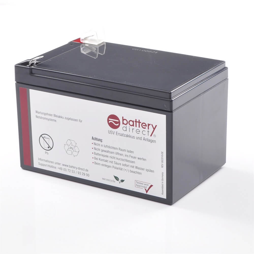 Battery kit for APC Smart UPS 620 and APC Back UPS 650 replaces APC RBC4