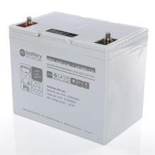 12V 80Ah Battery, Sealed Lead Acid battery (AGM), battery-direct, 261x173x200 mm (LxWxH), Terminal I2 (Insert M6)